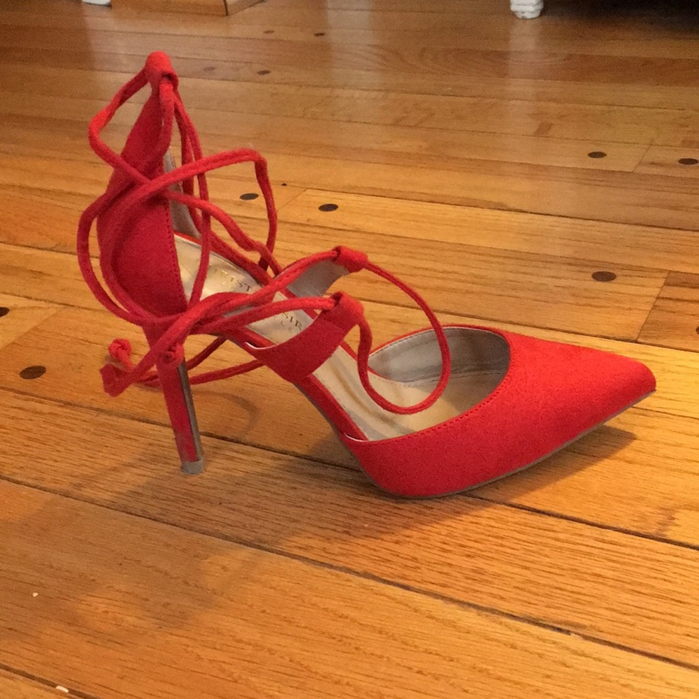 Red Tied Heels - Picture 2 of 4